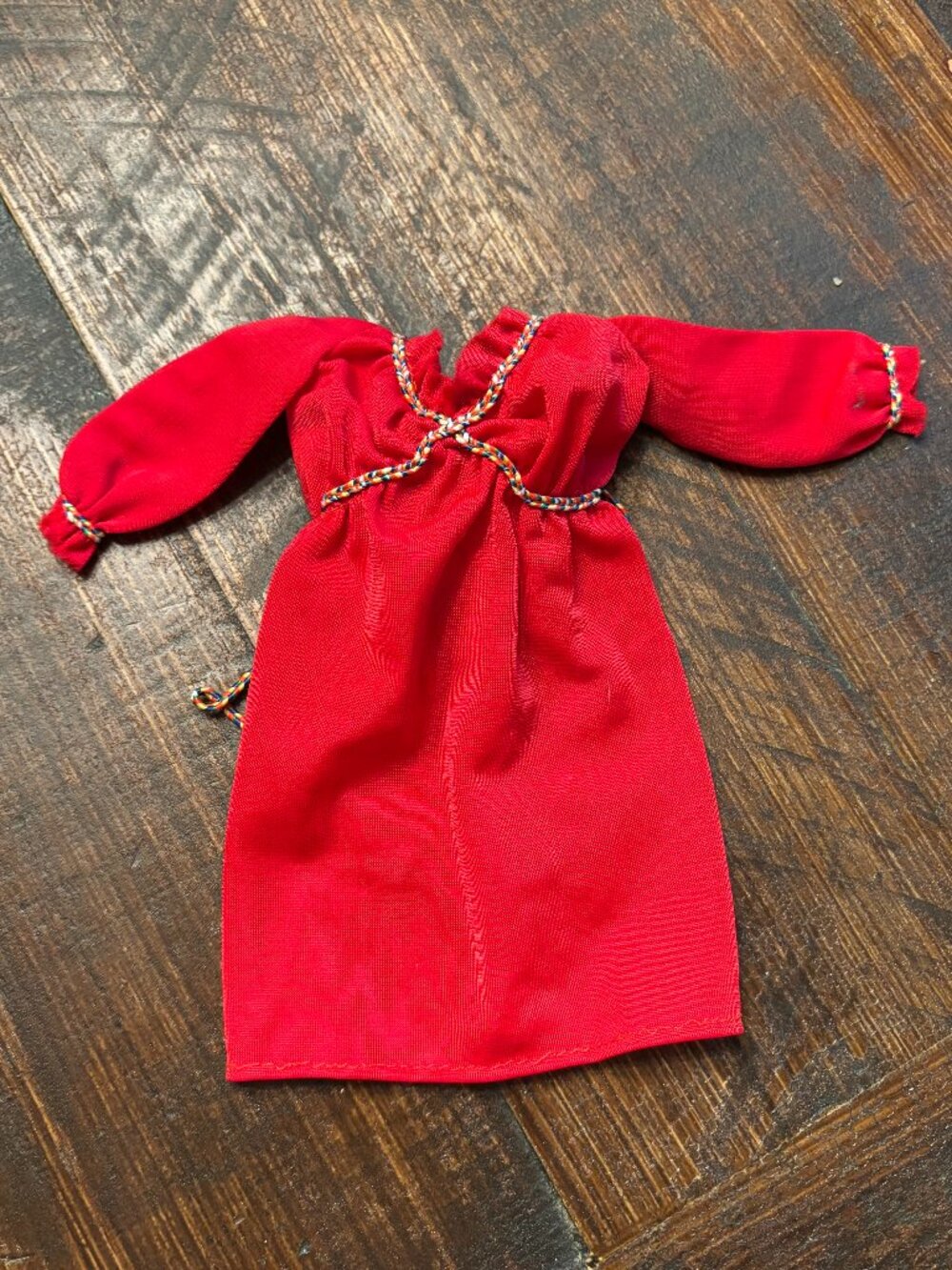 Barbie 1979 Best Buy Red Tricot Rope Dress #1425 ~ Barbie Doll Clothing